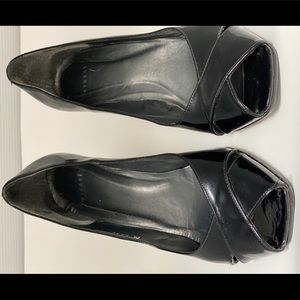 Stuart- Stuart Weitzman square peep toe